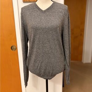 Ted Baker Gray V-Neck Sweater